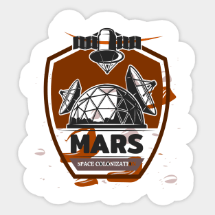 occupy mars Sticker